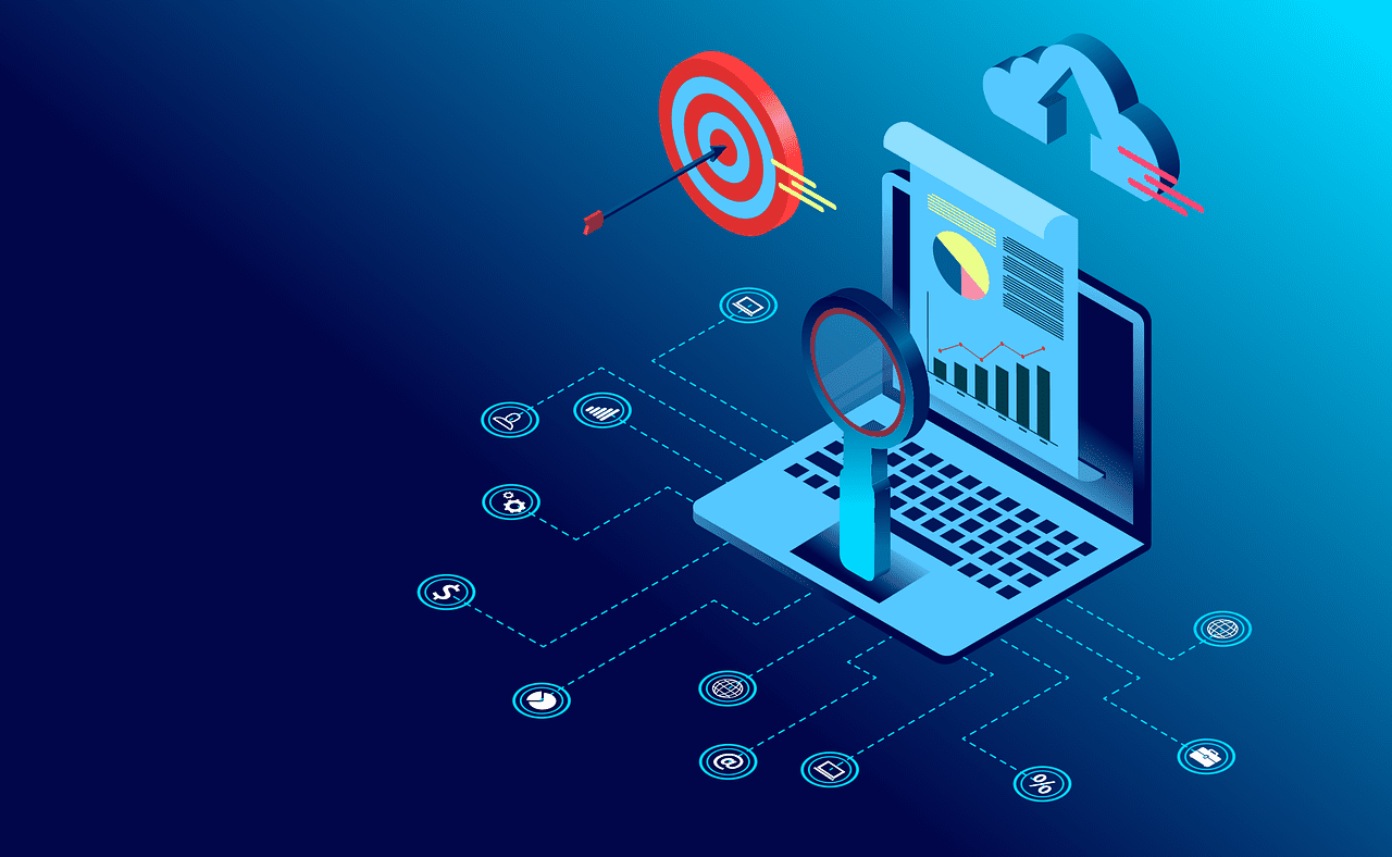 Free computer data digital vector